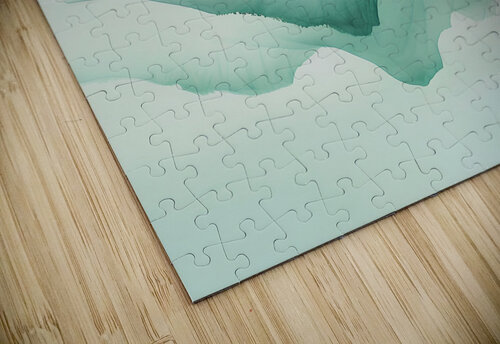 Mountain Reflection in Abstract River Fab Haven puzzle