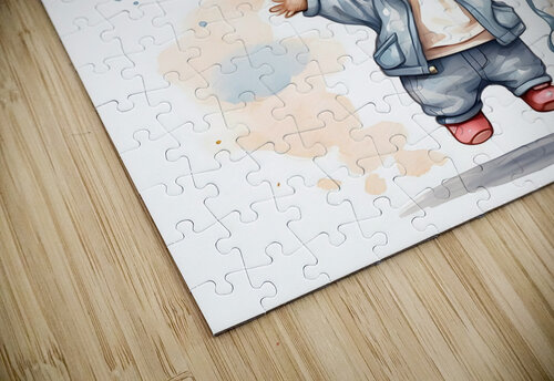 Adorable Mouse Floating with Balloons Fab Haven puzzle