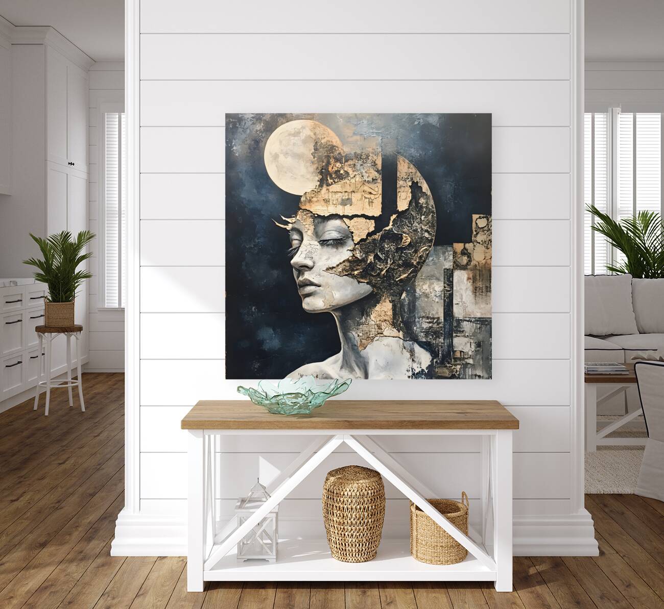 Moonlit Abstract Elegance Reproduction