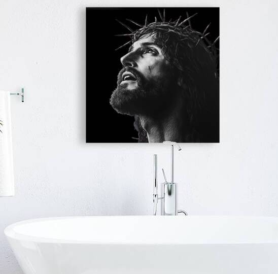 Spirituality and Resilience: Realistic Portrait of Christ by Fab Haven