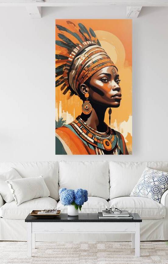 Tribal Grace - African Woman Portrait by Fab Haven