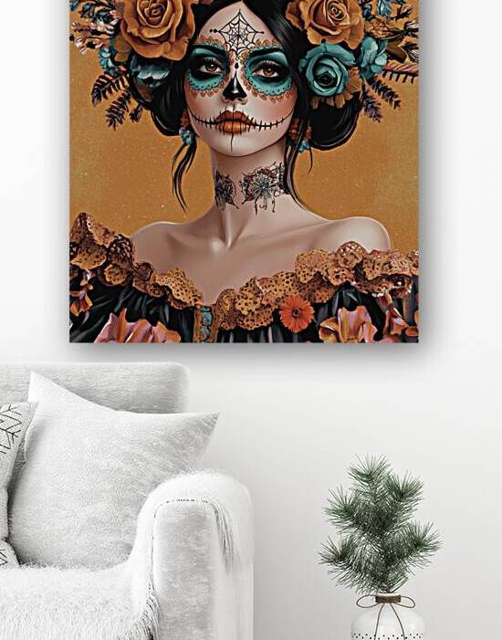 Day of the Dead - Floral Skull Beauty by Fab Haven