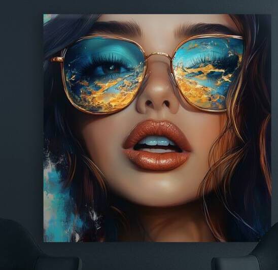 Reflecting Landscapes - Portrait with Sunglasses by Fab Haven