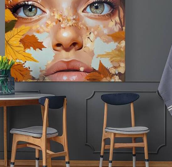 Autumn Essence: Realistic Portrait Art by Fab Haven