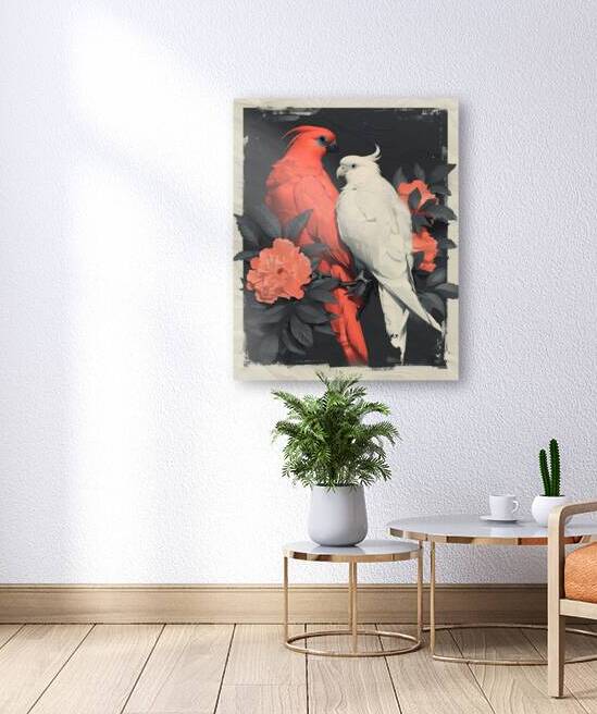 Mystical Birds in Vibrant Maximalist Art by Fab Haven