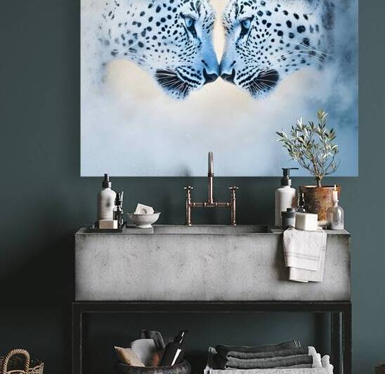 Symmetry of Strength: Dual Leopard Art by Fab Haven