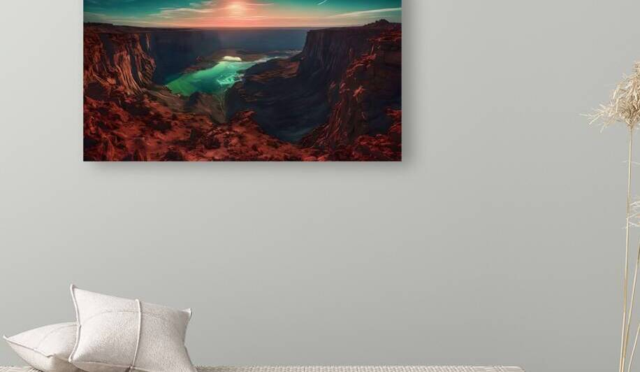 Dramatic Canyon with Sunset Glow by Fab Haven
