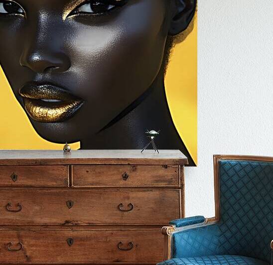 Elegant Portrait with Golden Highlights by Fab Haven