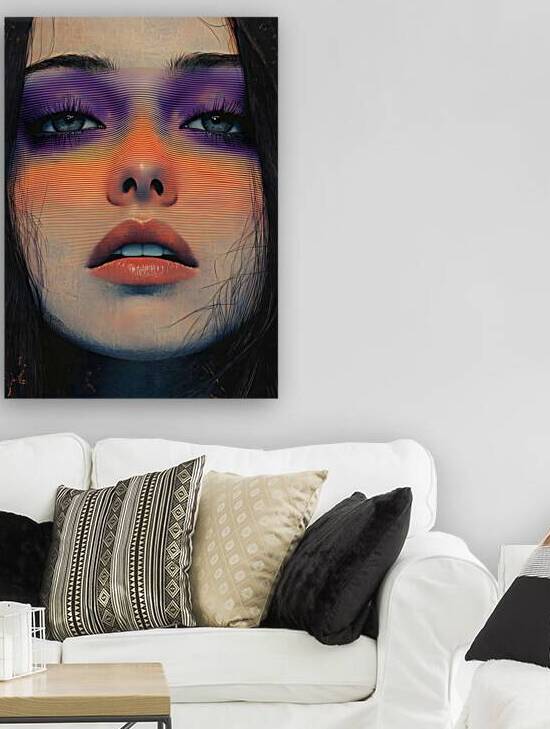 Abstract Gradient Portrait Art by Fab Haven