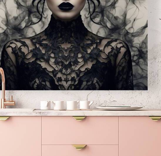 Elegant Gothic Portrait in Smoky Details by Fab Haven