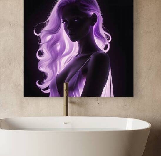 Mystical Glow: Violet Elegance by Fab Haven