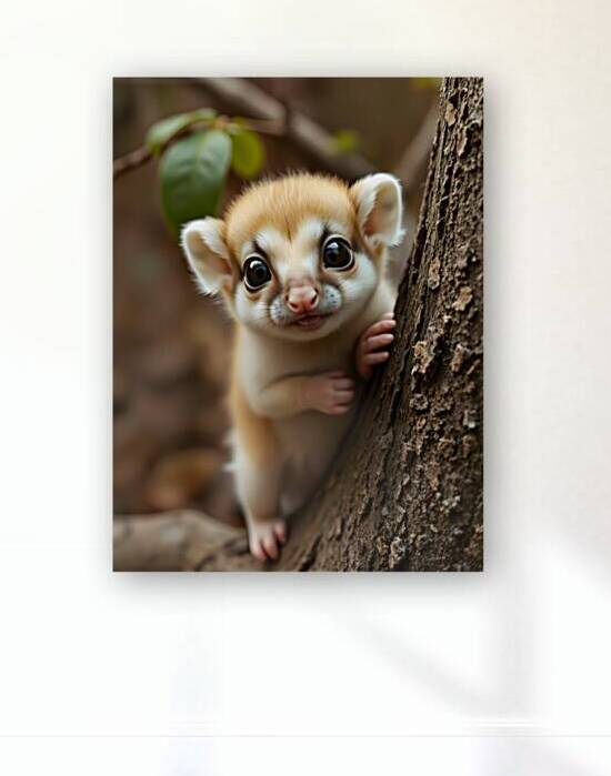 Charming Baby Animal with Big Eyes by Fab Haven
