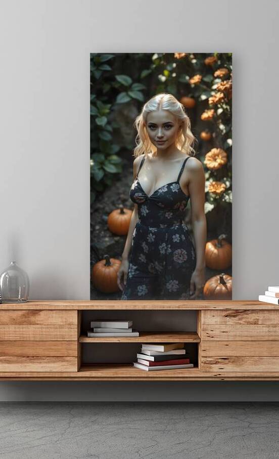 Autumn Glow: Elegance Amid Pumpkins by Fab Haven