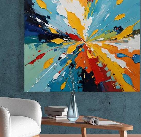 Dynamic Abstract Color Burst by Fab Haven