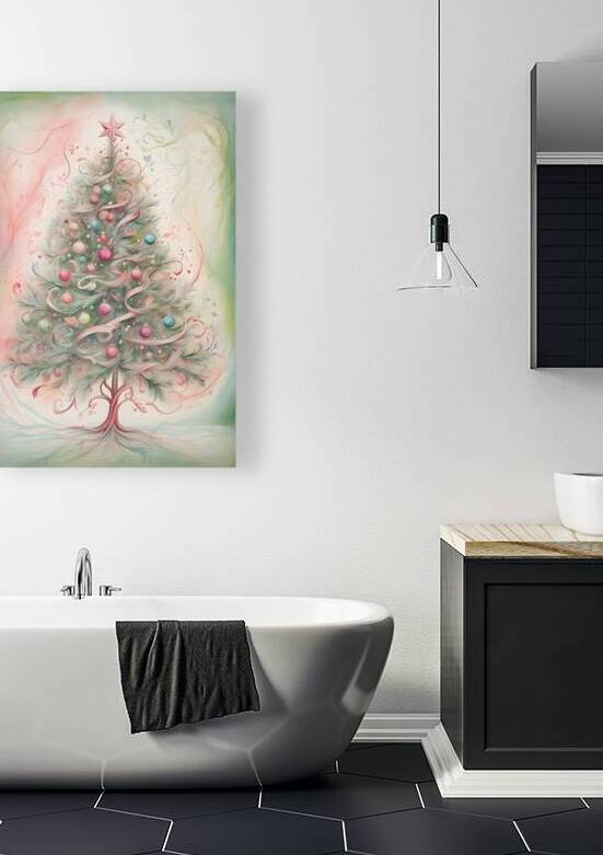Whimsical Christmas Tree Art by Fab Haven