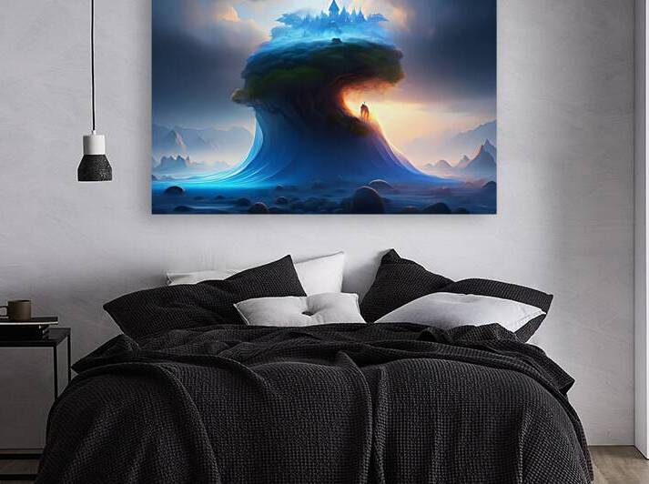 Mystical Castle on a Wavy Tree Island by Fab Haven