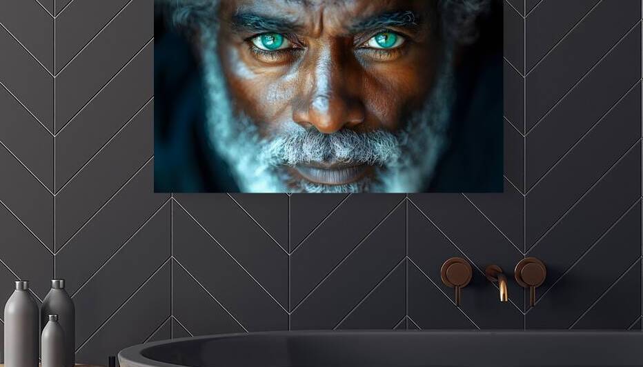 Piercing Gaze: Soulful Portrait Art by Fab Haven