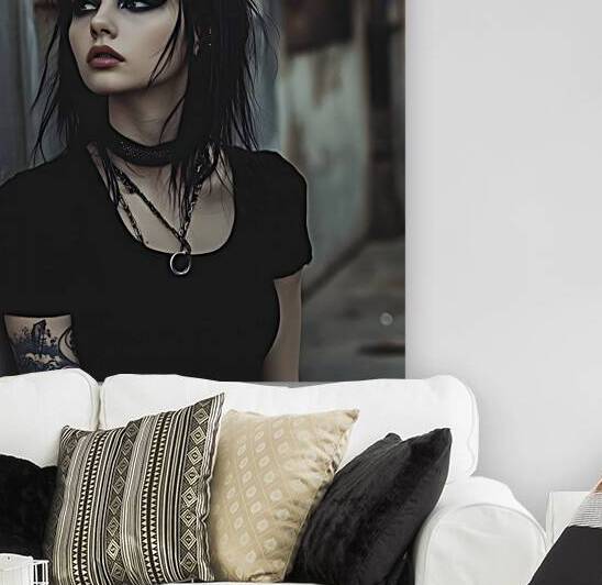 Edgy Punk Portrait with Dark Allure by Fab Haven