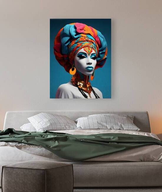 Vibrant African Art Headpiece by Fab Haven