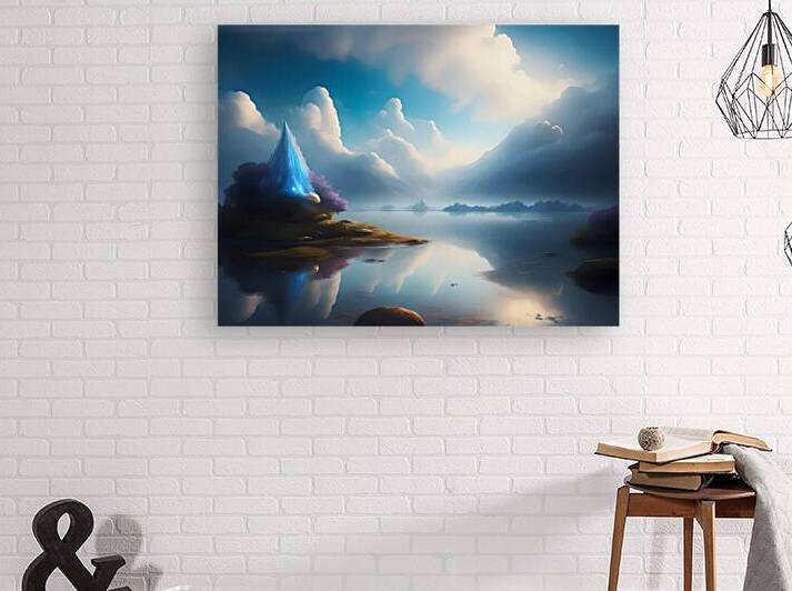 Tranquil Mountain Reflection by Fab Haven