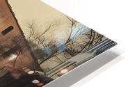 Rustic Arched Bridge with Serene Reflection HD Metal print