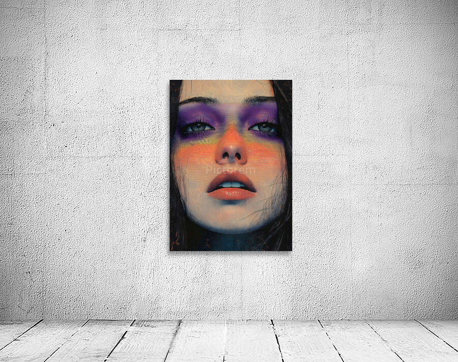 Abstract Gradient Portrait Art Wall Preview