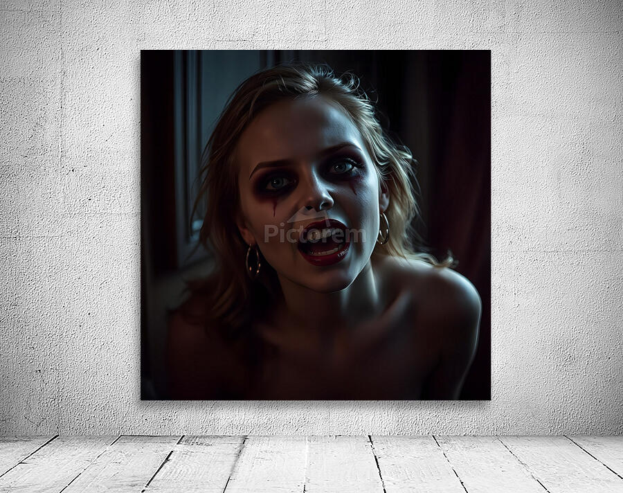 Vampire Elegance: Gothic Dark Portrait Wall Preview
