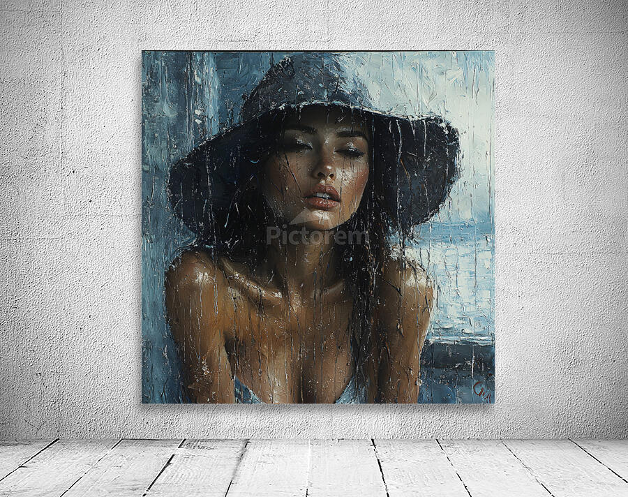 Rainy Day Elegance Portrait Wall Preview