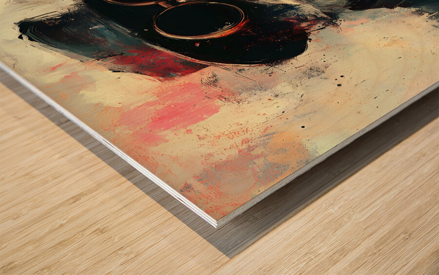 Eccentric Abstract Gentleman Wood print