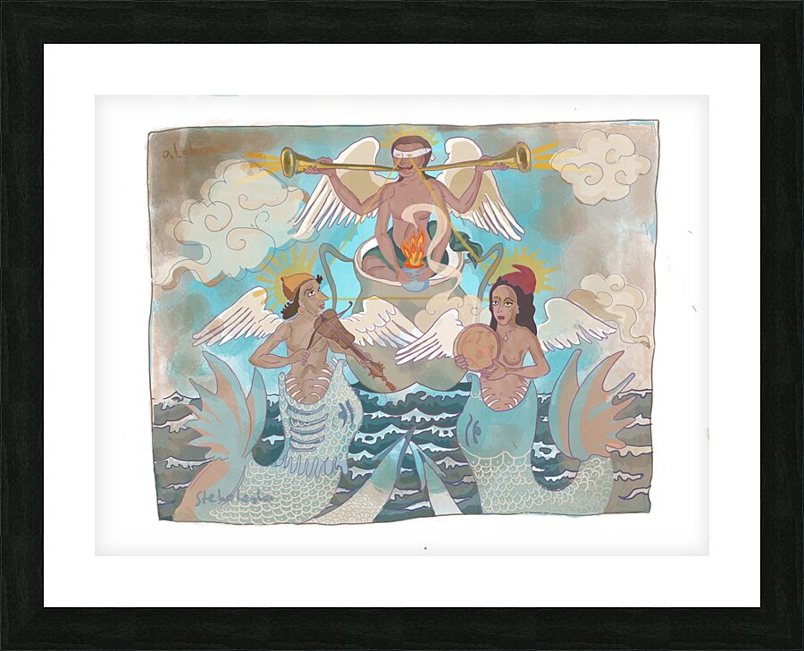 Angels Marine Picture Frame print