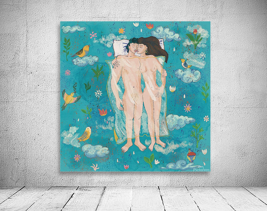 Flying Lovers Wall Preview