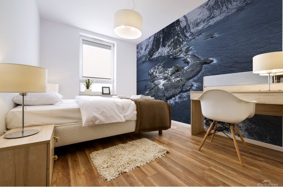 Arctic Blue Mural print