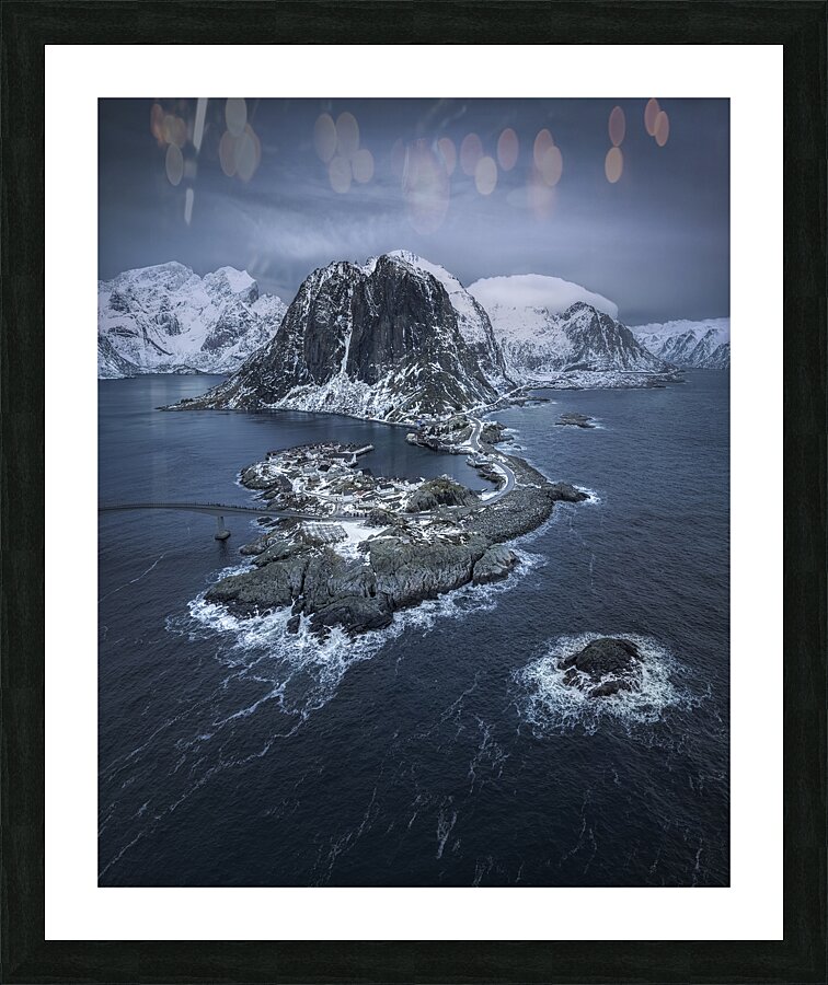Arctic Blue Picture Frame print