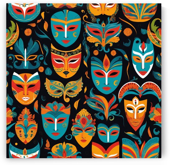 Festive Masksjpg by hanifa chaker