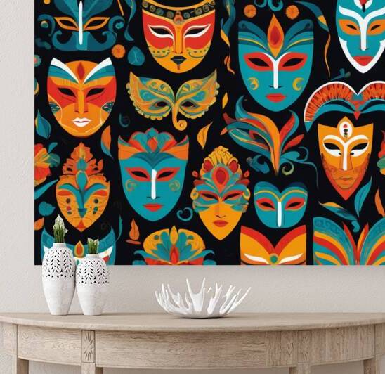 Festive Masksjpg by hanifa chaker