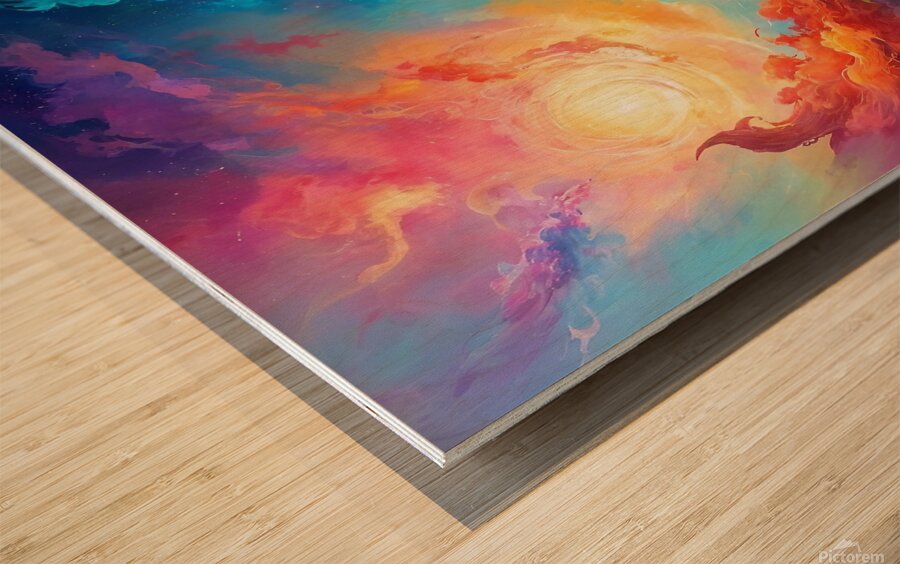 Celestial Symphony Wood print