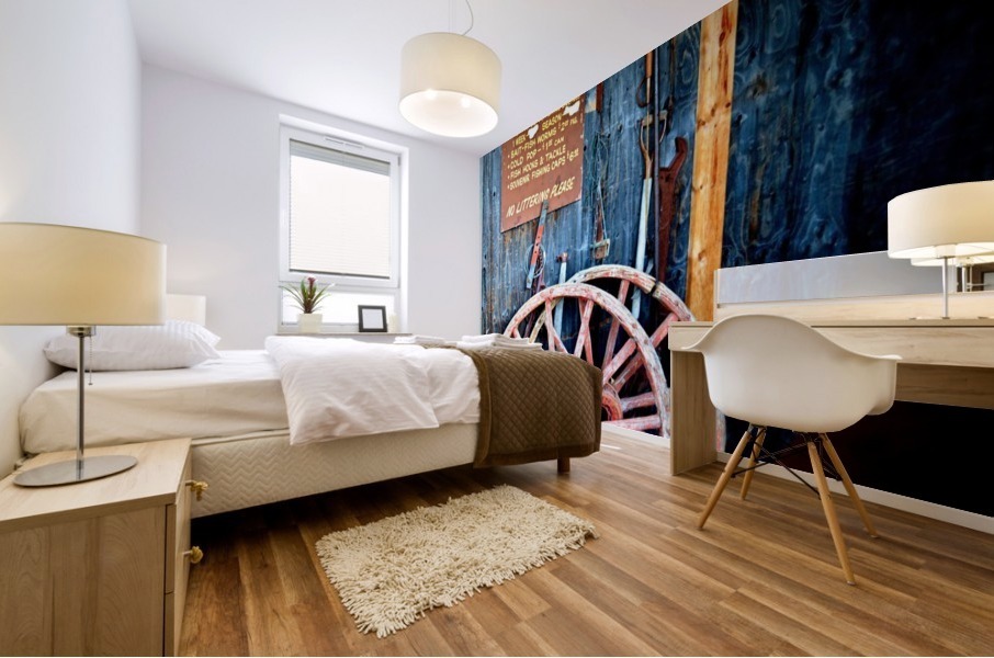 Blue Walls Mural print