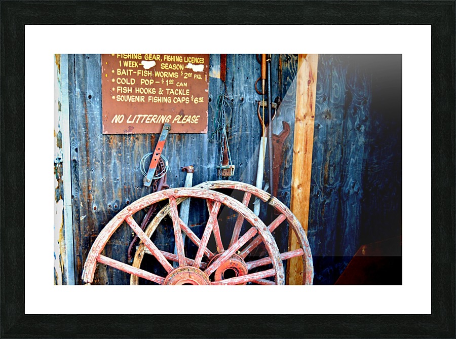 Blue Walls Picture Frame print