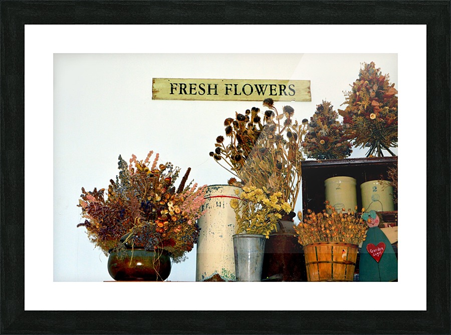 Fresh Flowers Picture Frame print