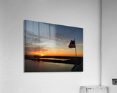 American Flag Sunset Acrylic Print