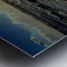 Footprints to the sea Metal print