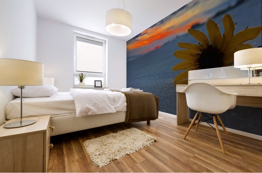 Sunflower Sunset Mural print