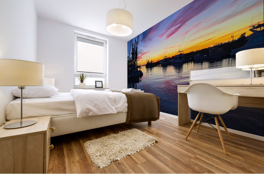 Shem Creek Sunset Mural print