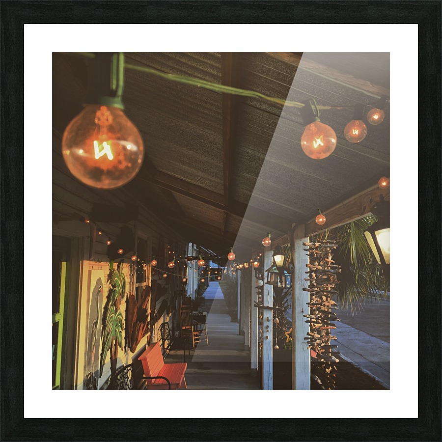 String Lights Picture Frame print