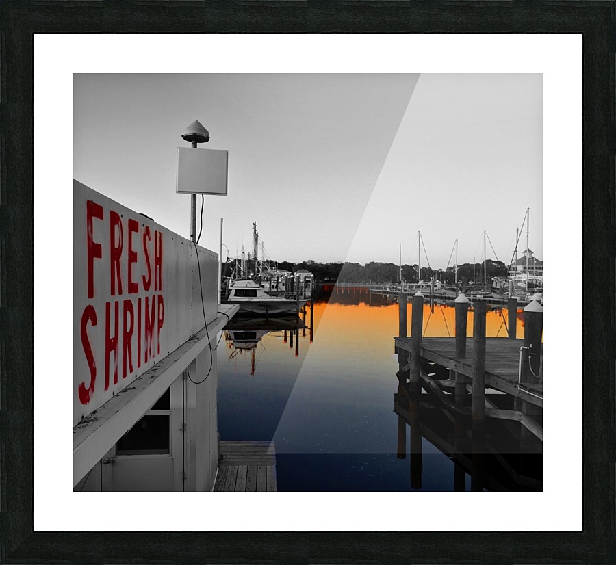 Shrimp Sign Picture Frame print