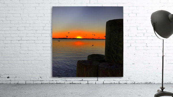 Marina Sunset Wall Preview
