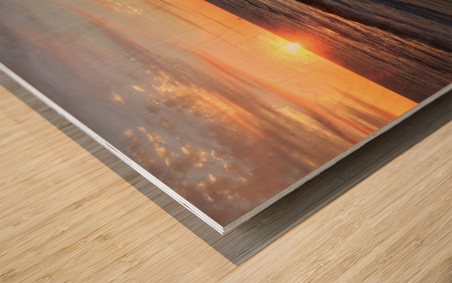 Gulf Coast Sunset Wood print