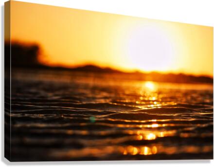 Sunny water Canvas Print