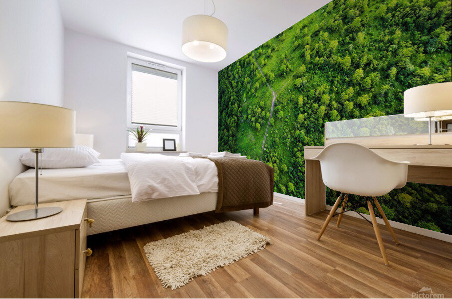 Green Mural print
