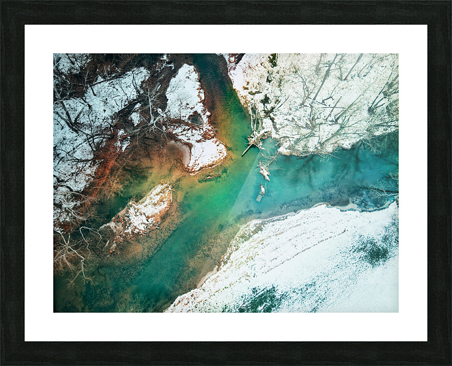 Luminous winter Picture Frame print